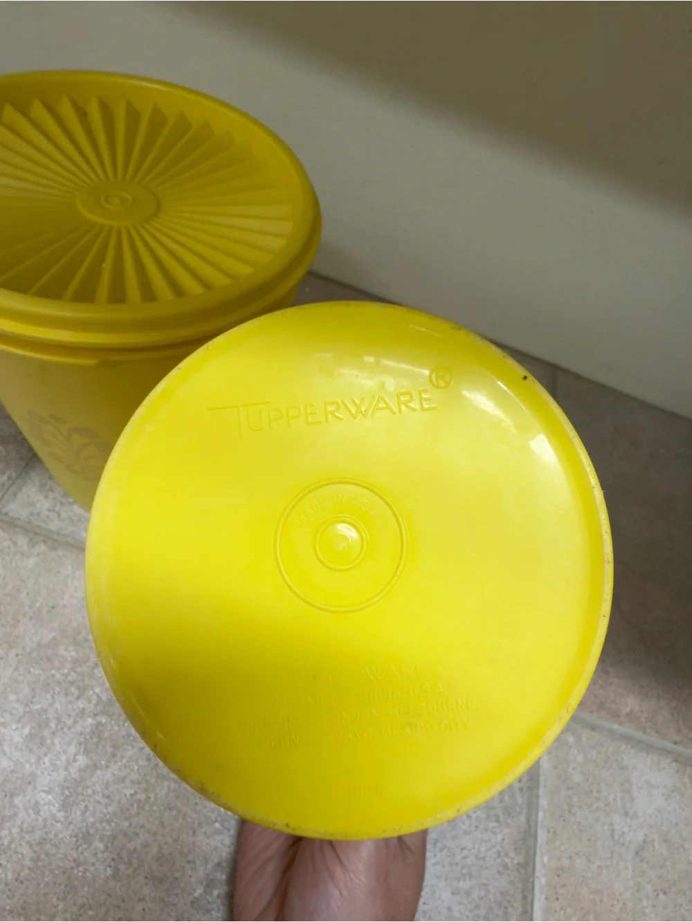 Tupperware two canisters
